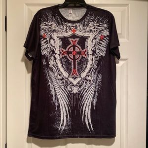 Men's Black Short Sleeve Shirt